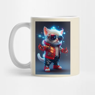 Cute Space Cat - Anime Art design Mug